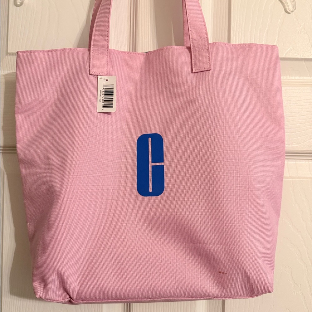 Clinique Pink Tote Bag NWT has flaws
